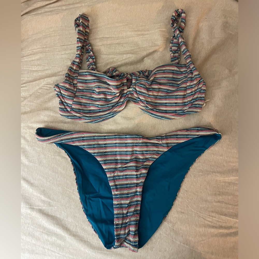 L*Space Multicolor Striped Bikini